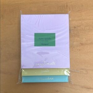 Kate Spade Lavender and Pastel Notepad Trio